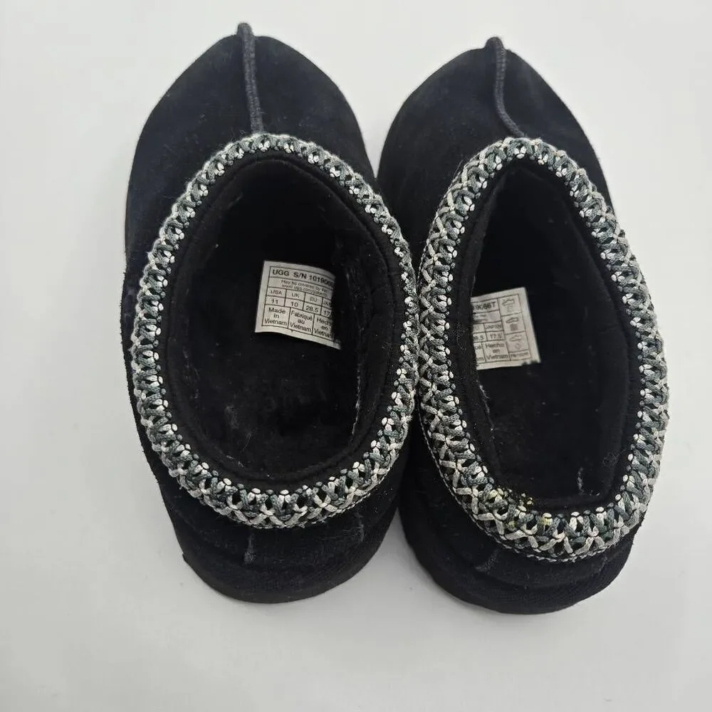 Ugg Tasman Size 11 Black Toddler Girls Boys